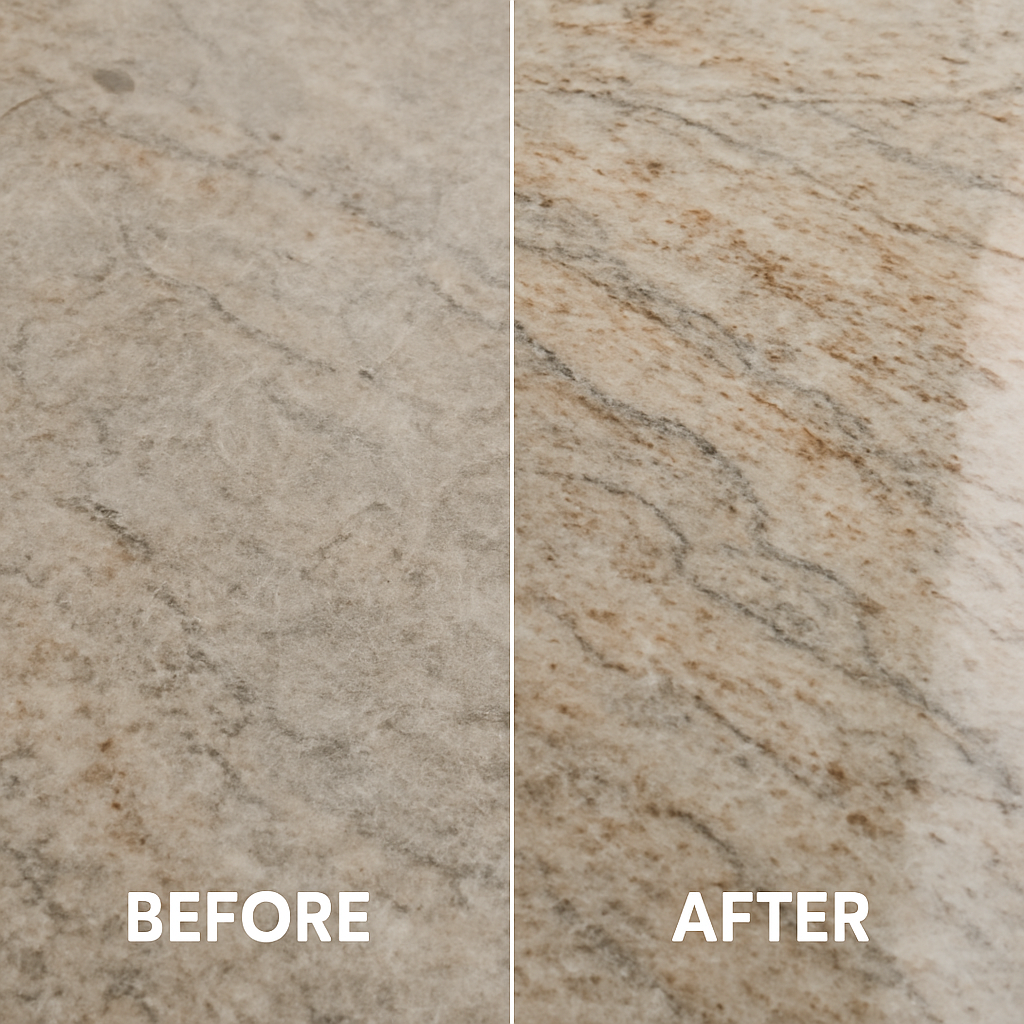 Before and After Stone Restoration